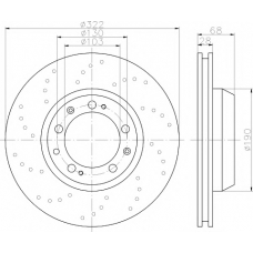 8DD 355 113-131 HELLA PAGID Тормозной диск