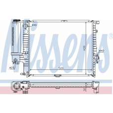 60743A NISSENS Радиатор, охлаждение двигателя