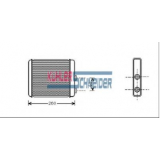 0692611 KUHLER SCHNEIDER Теплообменник, отопление салона