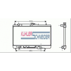 0205201 KUHLER SCHNEIDER Радиатор, охлаждение двигател
