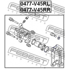 0477-V45RR FEBEST Тормозной суппорт