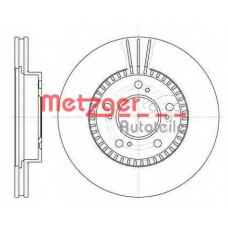 6586.10 METZGER Тормозной диск