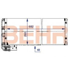 7004122 BEHR Condenser