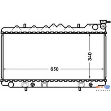 8MK 376 704-581 HELLA Радиатор, охлаждение двигателя