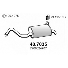 40.7035 ASSO Глушитель выхлопных газов конечный