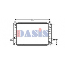 091180N AKS DASIS Радиатор, охлаждение двигателя