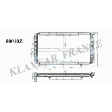 80010z KLAXCAR FRANCE Радиатор, охлаждение двигателя