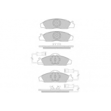 12-0955 E.T.F. Комплект тормозных колодок, дисковый тормоз