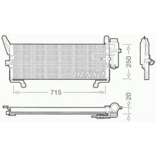 DCN09091 DENSO Конденсатор, кондиционер