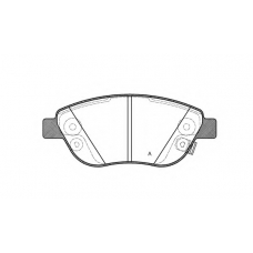 BPA0859.32 OPEN PARTS Комплект тормозных колодок, дисковый тормоз