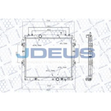 028M85 JDEUS Радиатор, охлаждение двигателя