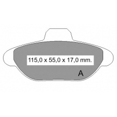 834180 Vema Комплект тормозных колодок, дисковый тормоз