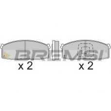 BP2199 BREMSI Комплект тормозных колодок, дисковый тормоз