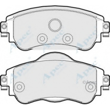 PAD1813 APEC Комплект тормозных колодок, дисковый тормоз