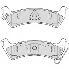 FDB1549 FERODO Комплект тормозных колодок, дисковый тормоз