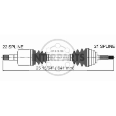 CT-8-16-126 InterParts Приводной вал