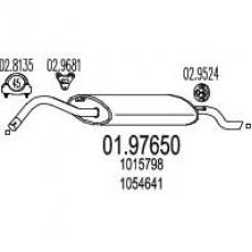 01.97650 MTS Глушитель выхлопных газов конечный