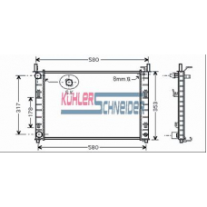 1800171 KUHLER SCHNEIDER Радиатор, охлаждение двигател