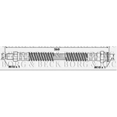 BBH6259 BORG & BECK Тормозной шланг