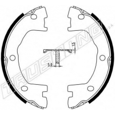 034.101 TRUSTING Комплект тормозных колодок, стояночная тормозная с