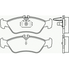 T1124 PAGID Комплект тормозных колодок, дисковый тормоз