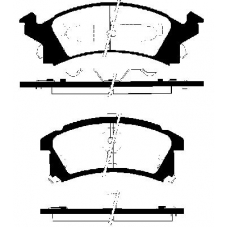 229215 NK Комплект тормозных колодок, дисковый тормоз