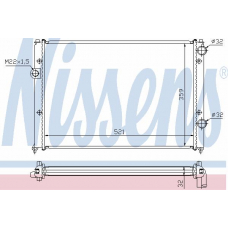 65251A NISSENS Радиатор, охлаждение двигателя
