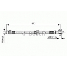 1 987 476 397 BOSCH Тормозной шланг