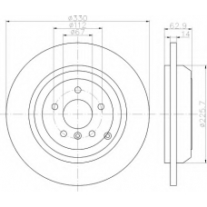 8DD 355 113-211 HELLA Тормозной диск