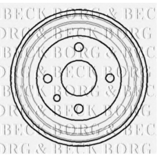 BBR7042 BORG & BECK Тормозной барабан