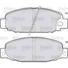 598590 VALEO Комплект тормозных колодок, дисковый тормоз