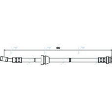 HOS3509 APEC Тормозной шланг