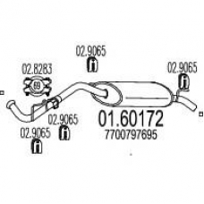 01.60172 MTS Глушитель выхлопных газов конечный