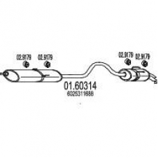 01.60314 MTS Глушитель выхлопных газов конечный