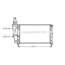 FTA2140 AVA Радиатор, охлаждение двигателя