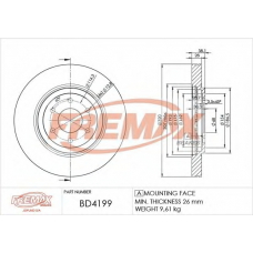 BD-4199 FREMAX Тормозной диск