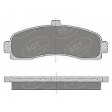 SP 498 PR SCT Комплект тормозных колодок, дисковый тормоз