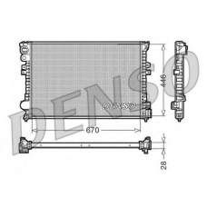 DRM07050 DENSO Радиатор, охлаждение двигателя