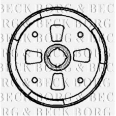 BBR7094 BORG & BECK Тормозной барабан