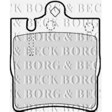 BBP2161 BORG & BECK Комплект тормозных колодок, дисковый тормоз