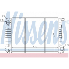 60742 NISSENS Радиатор, охлаждение двигателя
