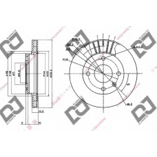 BD1670 DJ PARTS Тормозной диск