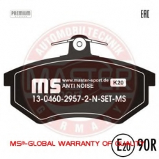 13046029572N-SET-MS MASTER-SPORT Комплект тормозных колодок, дисковый тормоз