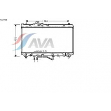 TO2453 AVA Радиатор, охлаждение двигателя