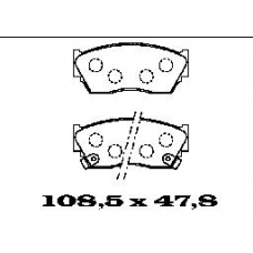 BL1366A2 FTE Комплект тормозных колодок, дисковый тормоз