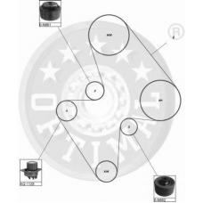 SK-1040 OPTIMAL Комплект ремня грм