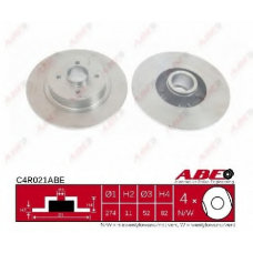 C4R021ABE ABE Тормозной диск