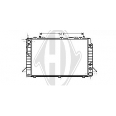 8101132 DIEDERICHS Радиатор, охлаждение двигателя