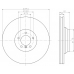 MDC1661 MINTEX Тормозной диск