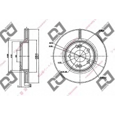 BD1274 DJ PARTS Тормозной диск